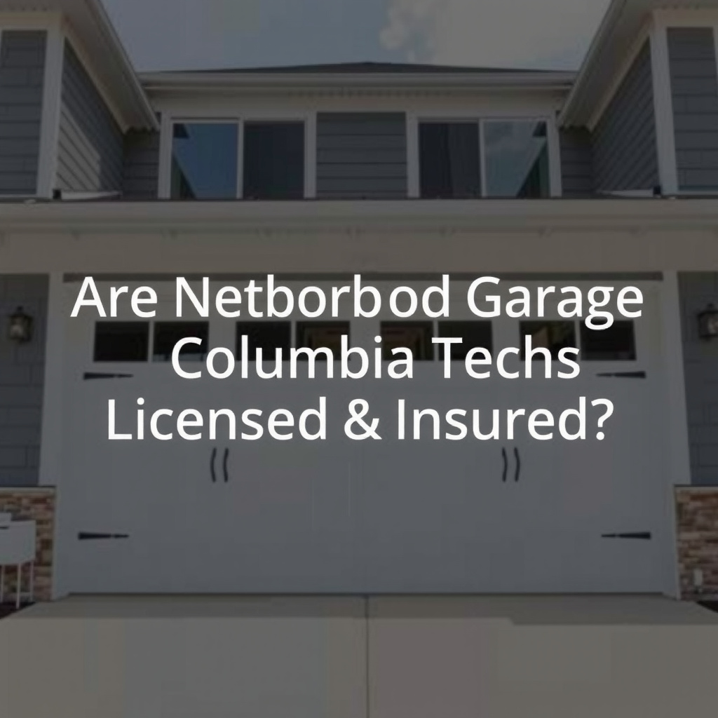 Are Neighborhood Garage Door Columbia Techs Licensed & Insured? - image 1