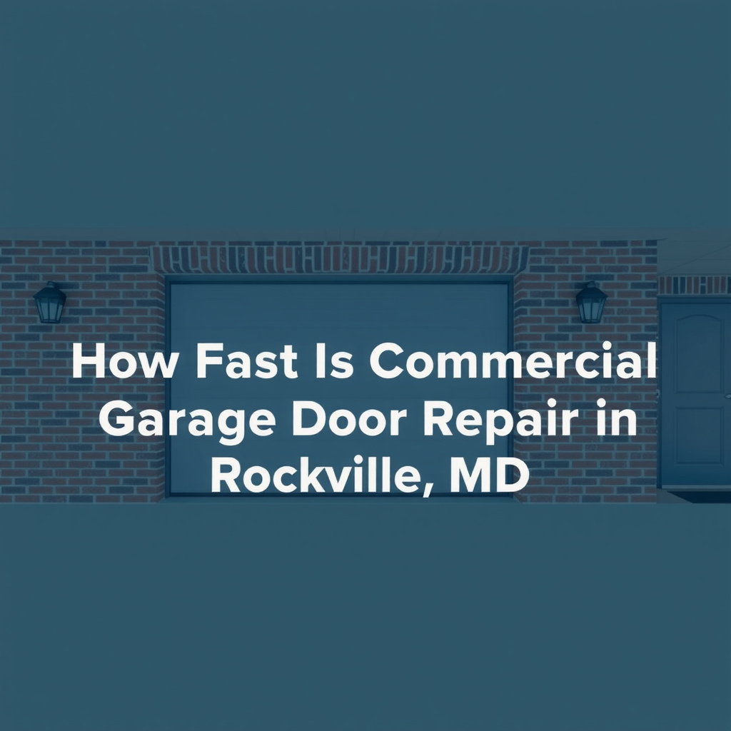 How Fast Is Commercial Garage Door Repair in Rockville MD? - image 1